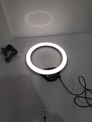 UBeesize Selfie Ring led Light with Stand and Phone holder for Video Recording ＆ Live streaming - 10" ring ' 62" stand - BLACK image 4