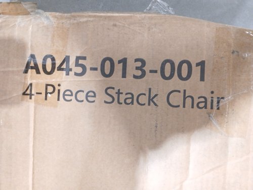 4PK Patio Stackable Dining Chairs with Armrests and High Back - 330lbs cap - Grey (Model: A045-013-001) image 7