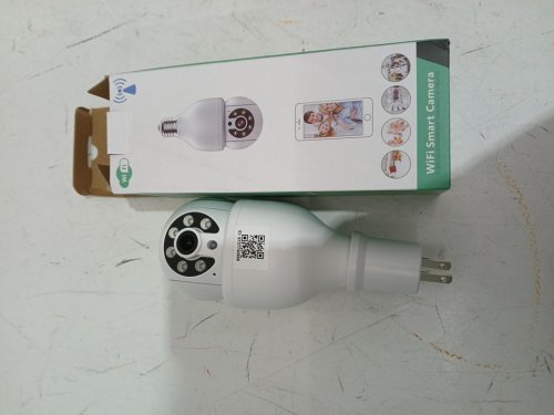 2PK a6 Light Bulb Security Camera WITH PLUG OUTLET ADD-ON - 3.0mp - 2k hd - white (Model: t-cp8050lf-w3m) image 2