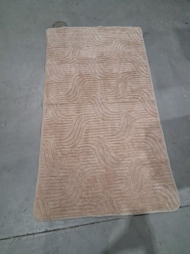 non-slip Geometric area rug - 3ft x 5ft - beige image 3