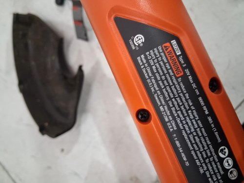 BLACK+DECKER STRING TRIMMER/EDGER - 10" - BLACK/ORANGE (MODEL: LST201-ca) image 7