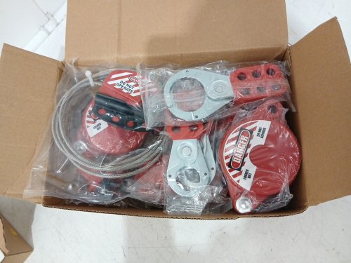 59PC VEVOR electrical LOCKOUT TAGOUT kit - red/ yellow (model: BD-X07-D41) image 12