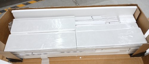 GUNAITO TV Stand with Adjustable Mount - for TV up to 75" - 63" x 26.9" x 11.4" - White (Model: HD049WH-SL-12) image 5
