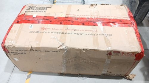 Patio outdoor couch - Brown/Beige (Model: 57P354842B) image 2