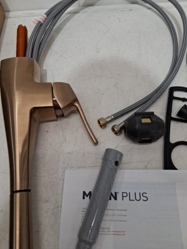 Moen Kiran One-handle High Arc Pulldown Kitchen Faucet - 17" - 1.5gpm - bronzed gold (model: 87599bzg) image 5