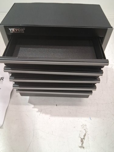 vevor portable mini metal toolbox -8.6"- black (model: TBHG-905BK) image 3