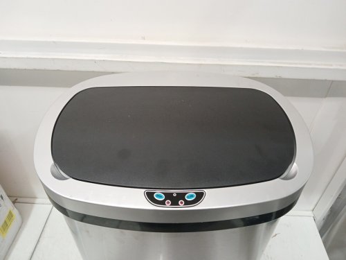 procosia hands free trash can with built in motion censor - 82l - stainless steel (model: tc-2180r-ss) image 5