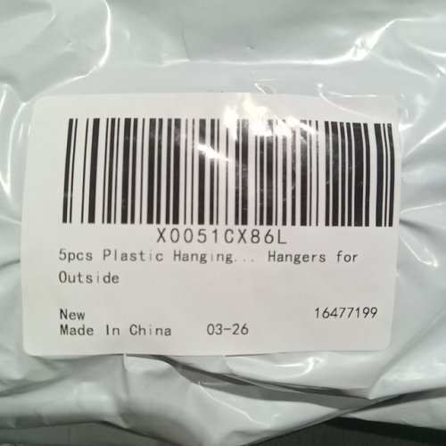 2 (5PK) plastic hooks for hanging flower baskets  - 17" - black (10 total) image 3