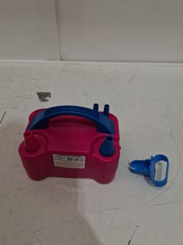 electric portable dual nozzle balloon inflation pump - 110V - 600W - PINK/BLUE (MODEL: 73005) image 3