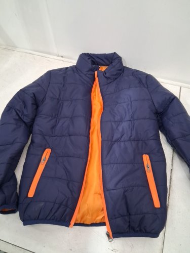 Men‘s Packable Casual Down Winter jacket - medium -navy/orange (model: 3ZANYWKF5EQD) image 2