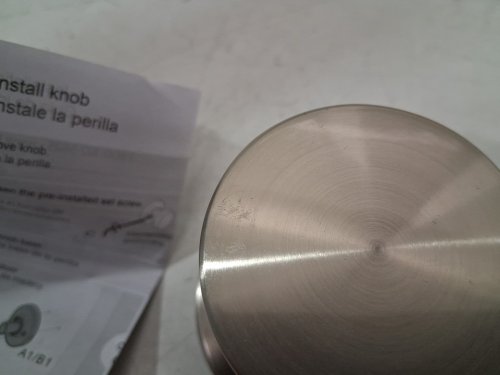 kwikset Pismo round Dummy Door Knob - satin nickel (model: 97880-936) image 3