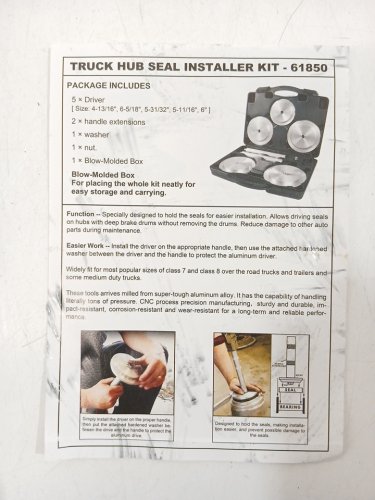 7pc LISLE Truck Hub Seal Installer Kit (model: 61850) image 7