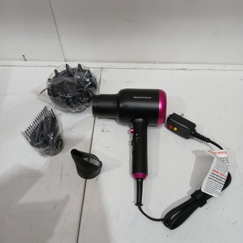 Wavytalk Fast Drying BLOW Dryer with Ceramic Technology & 3 Attachments - 1875W - BLACK/PINK (MODEL: QL-5917BDC-I) image 3