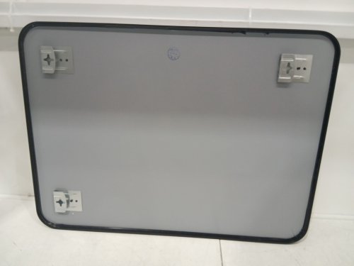 VENLUS OVER THE SINK RECTANGLE SHATTERPROOF VANITY MIRROR WITH ROUNDED CORNERS - 22" X 30" - BLACK (MODEL: DME-B-22X30IN) image 4