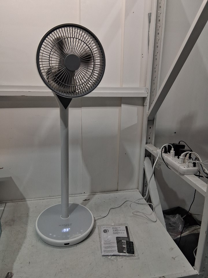 Woozoo 360° Pedestal 12-SPEED Air Circulator - ADJUSTABLE HEIGHT 21" - 40" - WHITE (Model: STF-360DC/1747373) image 3