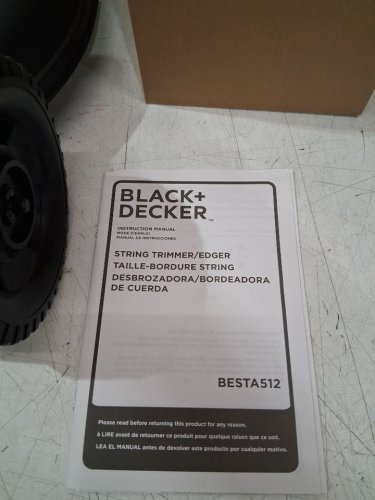 BLACK + DECKER 3-IN-1 COMPACT ELECTRIC MOWER STRING TRIMMER - 12" PATH - 6.5AMP - ORANGE/BLACK (MODEL: BESTA512CM) image 4