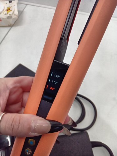 dyson airstrait wet to dry hair straightener - LIMITED EDITION APRICOT/ TOPAZ  (model: ht01) image 10