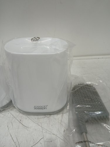 2pk JOSEPH JOSEPH FLEX LITE SILICONE Toilet Brush with Slimline Holder Set - WHITE (MODEL: 1796144) image 4
