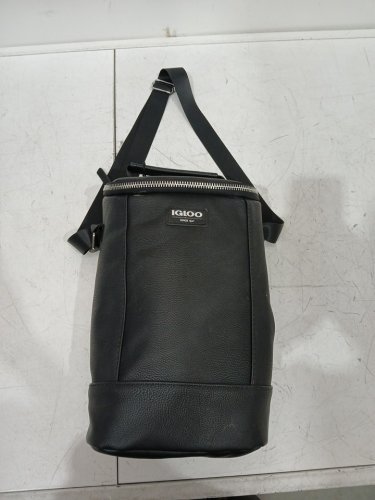 IGLOO LUXE WINE COOLER TOTE - FITS TWO 750ML WINE BOTTLES - 7.5" x 14" x 9" - black (model: 1819533) image 2