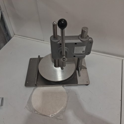 Manual Pizza Dough 9.5" Press Machine Stainless Steel Pizza Presser Height Adjustable - 22.24" X 21.46" X 10.24" - SILVER (MODEL: APD24-b) image 6