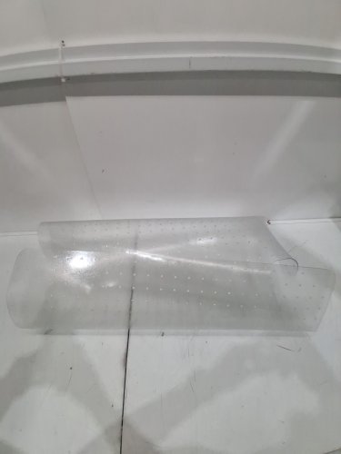 Office Chair Mat with lip for low piled carpeted floors - 30" x 48" - CLEAR image 2