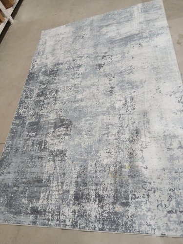 Large indoor non-slip Living Room Rug - 5FT X 9FT - BLUE/GREY image 4