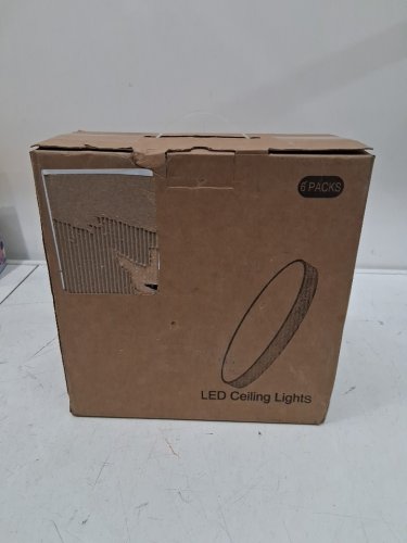 6PK HEPSIDE LED FLUSH MOUNT CEILING LIGHTS 12" 3000K,4500K,6000K - WHITE (MODEL: 6429506-01) image 2