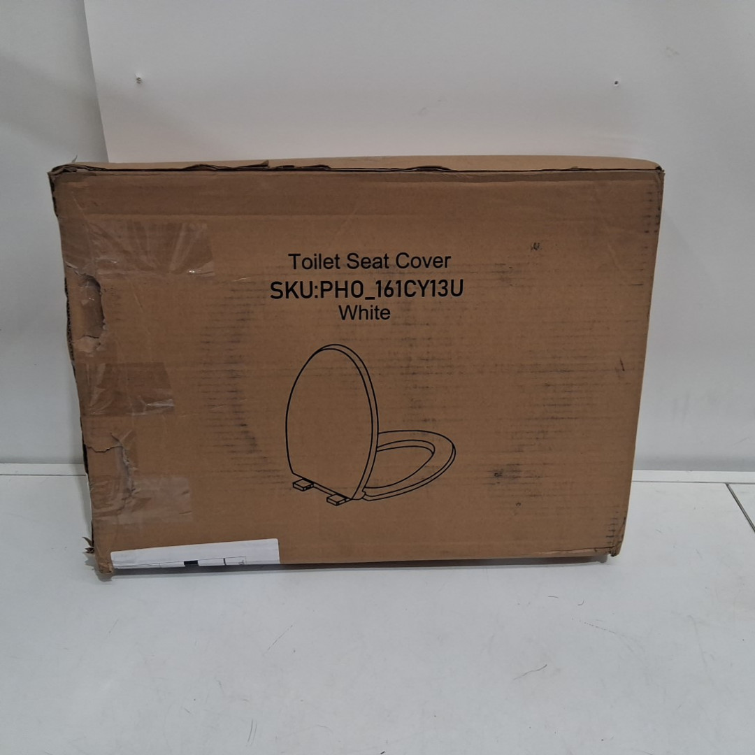 JoanKaren Quiet-Close Elongated Toilet Seat with Quick-Release - 18.3" x 14.2" - white (Model: ph0-161cy13u) image 2