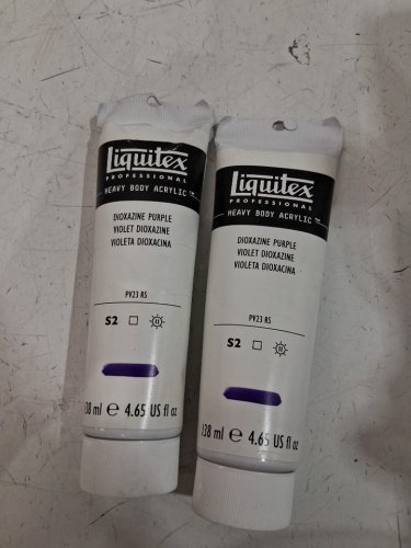 2 liquitex professional high viscosity pigment-rich Heavy Body Acrylic paint - 138ml - Dioxazine Purple (model: PV23RS image 2