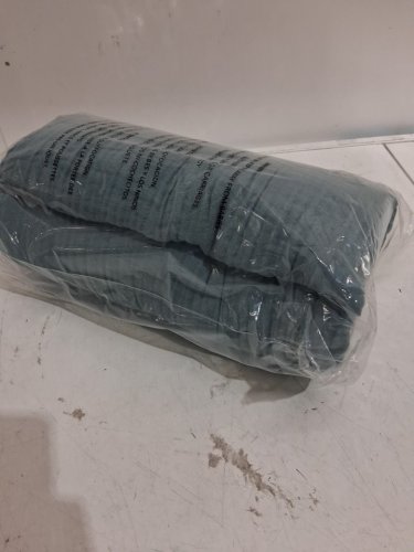 EMME breathable cotton muslin throw blanket - blue image 4
