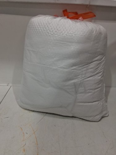 COMFORTER DUVET INSERT with box pattern stitching - queen (88" x 88" - white image 4