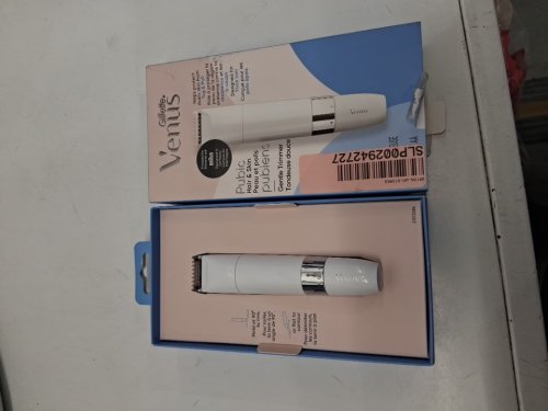 GILLETTE VENUS BATTERY-POWERED INTIMATE GROOMING ELECTRIC RAZOR BIKINI TRIMMER - FOR PUBIC AREA - WHITE image 2