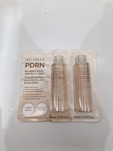 2pk heveblue pdrn salmon caring centella toner - 200ml each image 2