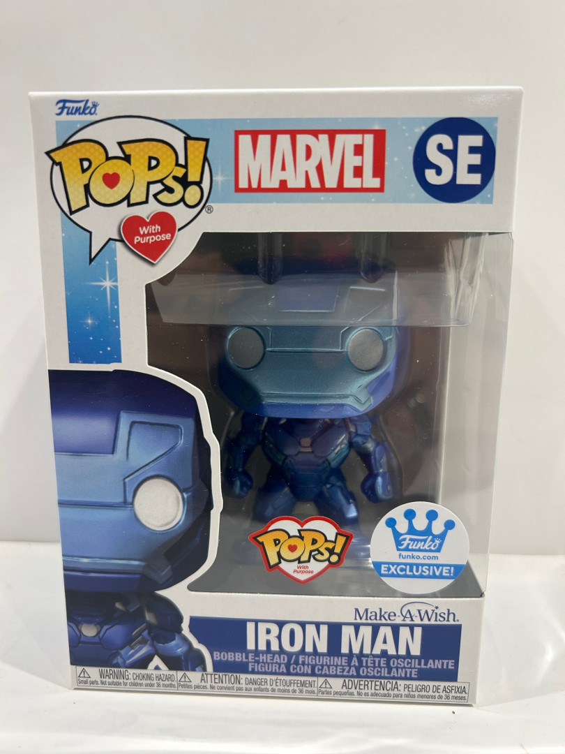 Funko pop! **funko limited edition**pops with purpose** Marvel - iron man bobble head (#se) image 2