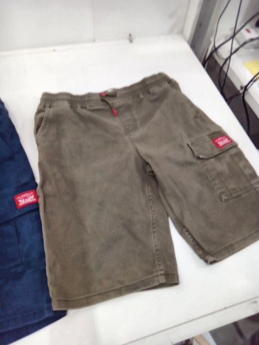 2 ASSORTED BOY'S SHORTS - SIZE 14/16 - GREEN/BLUE image 3