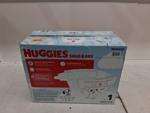 208PK HUGGIES DISNEY BABY SNUG AND DRY LEAK PROTECTION - SIZE 1 (8-14LBS) image 2