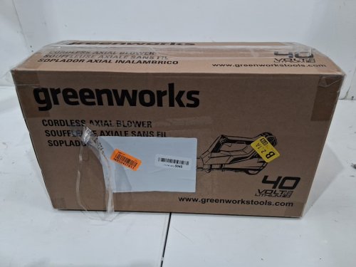GREENWORKS CORDLESS AXIAL JET BLOWER - *TOOL ONLY* - 40V - 450CFM - 125HP - GREEN/black (MODEL: BA40L210) image 2
