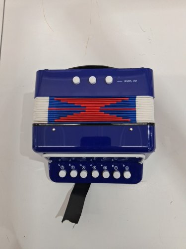 kids lieke accordion with 10 settings - blue/ red image 3