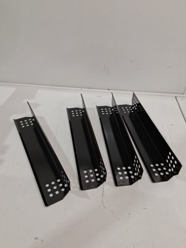 4PK UNICOOK RENEW YOUR GAS GRILL PORCELAIN COATED HEAT PLATE, 14 x 3 x 2", BLACK. image 2