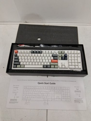 Keychron Q6 Ultra full Aluminum Wireless RGB hot-Swappable, Silk POM Brown Switch mechanical keyboard with programmable Bluetooth - 104 keys - White/Grey (model: Q6U-M3) image 7