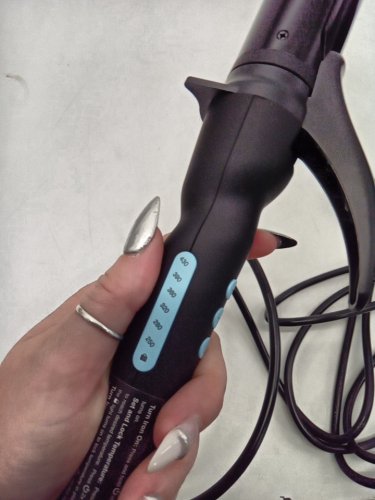BIO IONIC LONG BARREL PRO CURLING IRON HAIR STYLER - 1.5" - BLACK (MODEL: Z-FGTST-CL-1.5) image 9