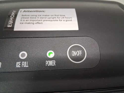 EUHOMY Countertop Ice Maker Machine - MAKES 26LB/Day - BLACK (MODEL: im-06d/IM001-Bbl-CAEH) image 5