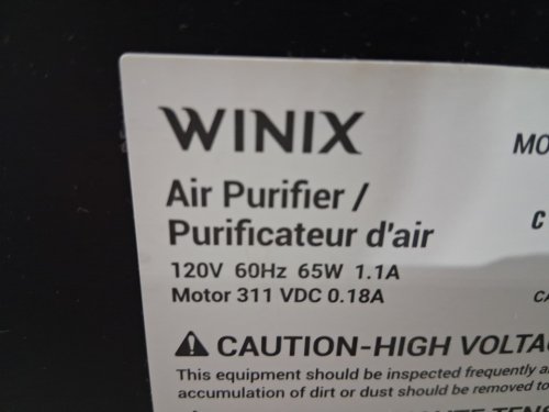 Winix Smart 4-Stage True Hepa Air Purifier with AOC Carbon Filter and PlasmaWave Technology - Range up to 1882sqft, Works with Amazon Alexa and Mobile App - Black (model: 5510) image 9