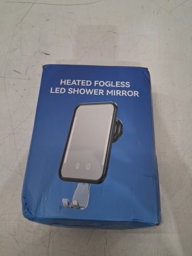 Gospire Heated Fogless Shower Mirror for Shaving with Light and Adjustable Brightness - Waterproof - White image 2