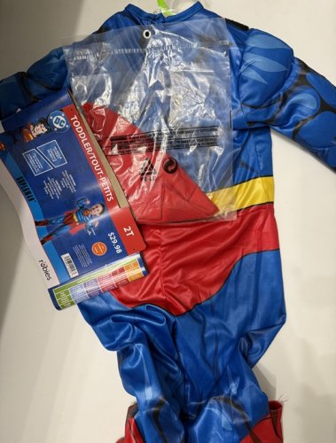 2PC TODDLER RUBIES DC SUPERMAN COSTUME - 2T - BLUE/RED (STYLE: 702220) image 4