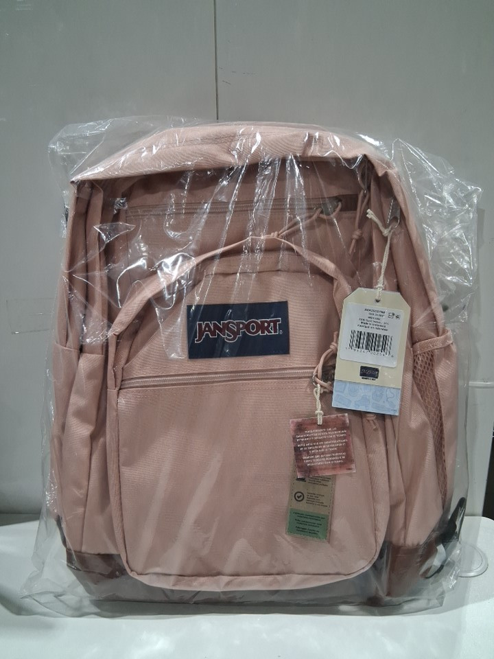 JanSport Laptop Backpack with 2 Compartments & Ergonomic Shoulder Straps - 34L - Fits 15" laptop - MISTY ROSE - (STYLE: JS0A2SSD7N8) image 2