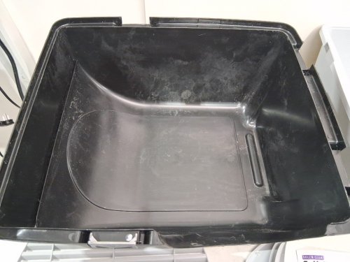 OMEGA PAW ELITE SELF CLEANING ROLL 'N CLEAN LITTER BOX - LARGE - MIDNIGHT BLACK/grey (MODEL: EL-RA20-1) image 3