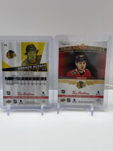5 ASSTD CONNOR BEDARD UPPER DECK HOCKEY CARDS image 2