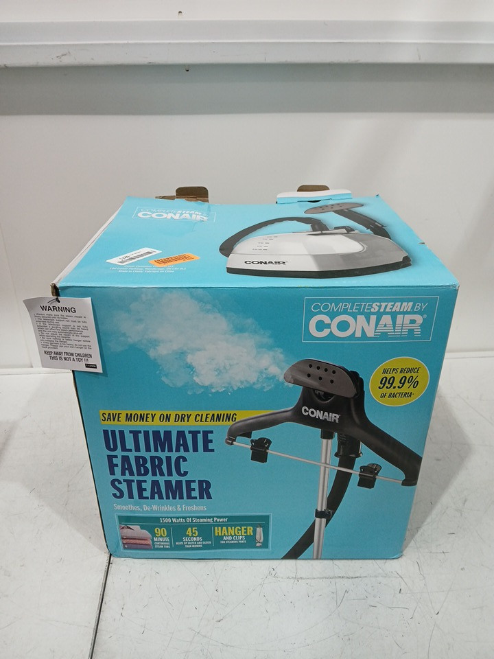 CONAIR UPRIGHT FABRIC ULTIMATE GARMENT CLOTHING STEAMER WITH MICROBAN - SILVER (MODEL: GS28NXC) image 2