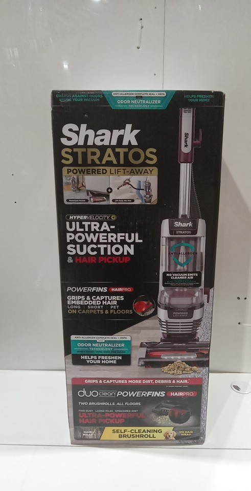 shark stratos multi functional upright vacuum with duo clean and odor neutralizer technology - purple/silver - (model:az3000c) image 4